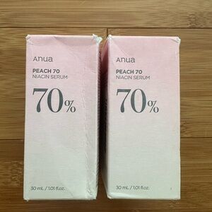 NIB 2-Pack Anua Peach 70 Niacin Serum 30ml
